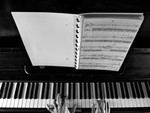 piano music instrument musician hands notes clef